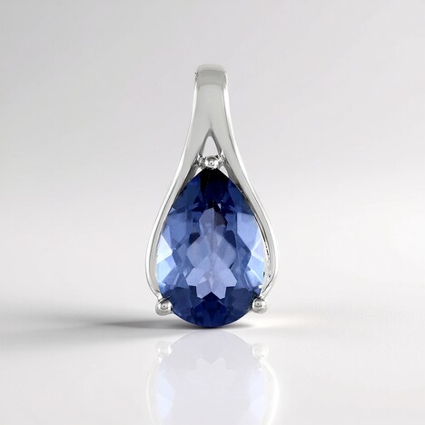 Ciondolo in argento con Quarzo Blu