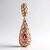 Ciondolo in argento con Tormalina Rosa Nigeriana (MONOSONO COLLECTION)