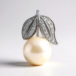 Ciondolo in argento con Perla d'Acqua Dolce Bianca (TPC)