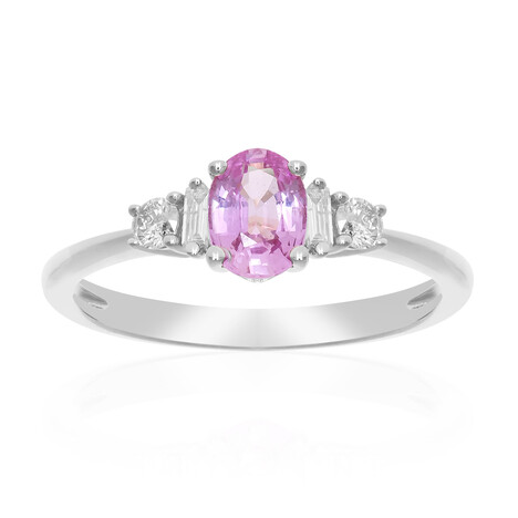 Pinkfarbener Saphir-Goldring (CIRARI)