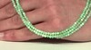 Zilveren halsketting met chrysopraasstenen