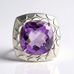 Ciondolo in argento con Ametista