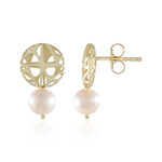 Pendientes en oro con Perla Freshwater (Ornaments by de Melo)