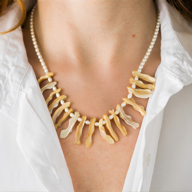 Collier en argent et Nacre (TPC)