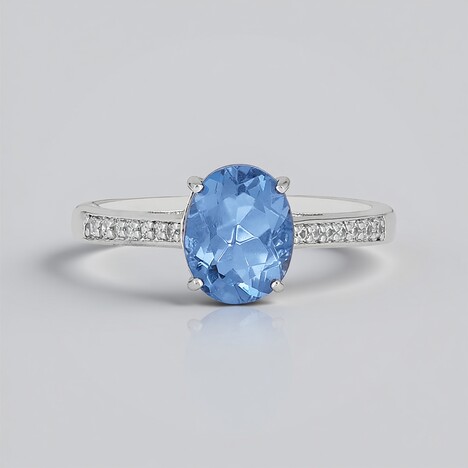 Anello in argento con Fluorite Cangiante