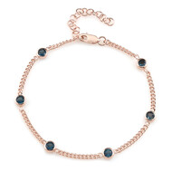 Londonblauer Topas-Silberarmband (Adela Silber)