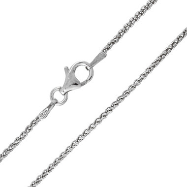 Silber-Zopfkette - 3,3 g - 45 cm