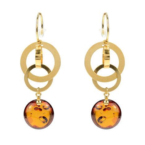Orecchini in argento con Ambra Baltica (dagen)