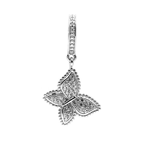 Zilveren aanhanger met zirkonen (Dallas Prince Designs)