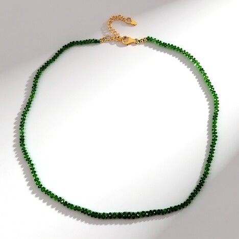 Collana in argento con Diopside Russo (Adela Silber)