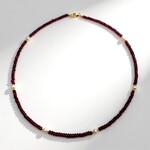 Collana in argento con Granato d’India