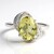 Anello in argento con Quarzo Oliva