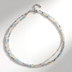 Collana in argento con Berillo Fancy