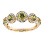 Gouden ring met een Madagaskar Demantoid (CIRARI)