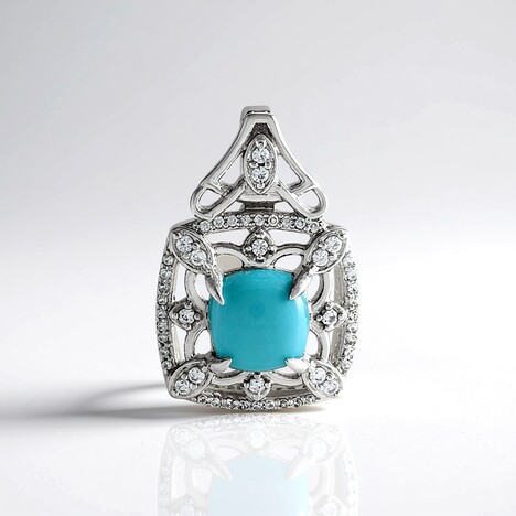 Ciondolo in argento con Turchese
