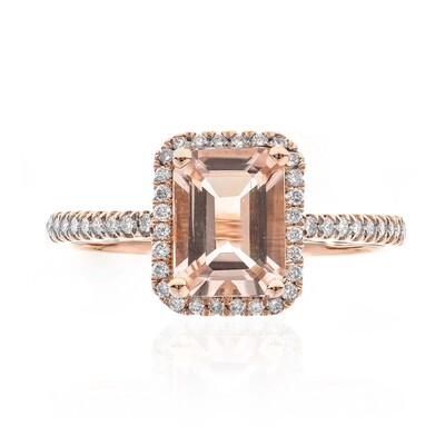 Anillo en oro con Morganita (CIRARI)