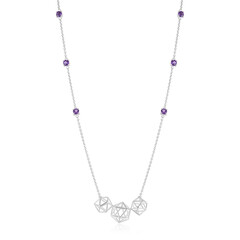 Collier en argent et Améthyste d'Uruguay (Ornaments by de Melo)