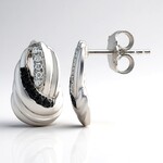 Orecchini in argento con Diamante I1 (G) (Annette)