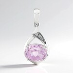 Ciondolo in argento con Kunzite (Pallanova)