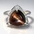 Anello in argento con Occhio di Tigre Rosso