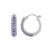 Boucles d'oreilles en argent et Tanzanite