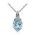 Collana in argento con Topazio Blu Cielo