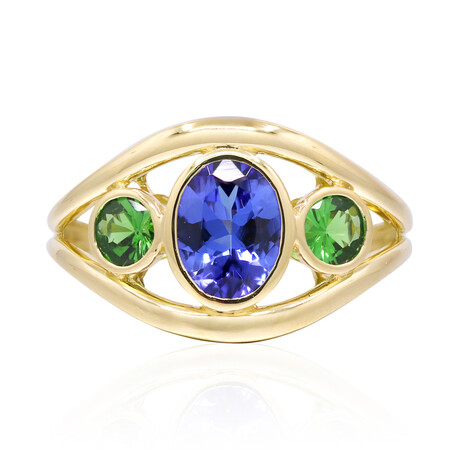 Anillo en oro con Tanzanita AAA (CIRARI)