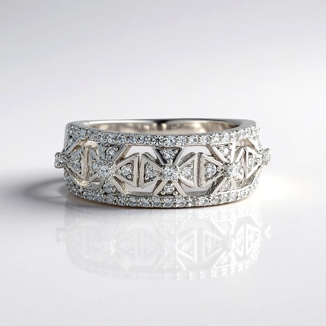 Anello in argento con Zircone