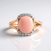Pinkfarbener Opal-Silberring (Adela Silber)
