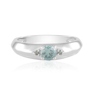 Himmelblauer I2 Brillant-Goldring (KM by Juwelo)
