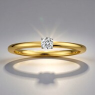 Anillo en oro con Diamante SI1 (G) (Annette)