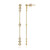 Boucles d'oreilles en or et Diamant SI2 (H) (CIRARI)