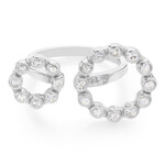 Anello in argento con Zaffiro Bianco