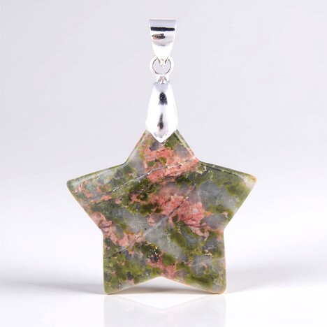 Ciondolo in argento con Unakite