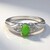 Anello in argento con Crisoprasio Imperiale