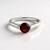 Anello in argento con Granato d’India
