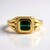 Anello in argento con Tormalina Verde di Benedito (Adela Silber)