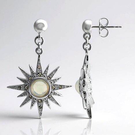 Orecchini in argento con Opale di Welo (Annette classic)