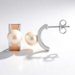 Orecchini in argento con Perla Akoya (TPC)