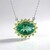 Green Fluorite Silver Necklace