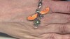 Colgante en plata con Ostra espinosa naranja (Desert Chic)