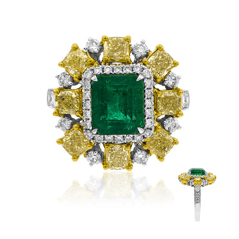 Anello in oro con Smeraldo Zambia AAA (CIRARI)