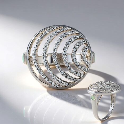 Anello in argento con Opale di Welo (SAELOCANA)