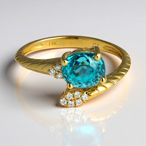 Anello in oro con Zircone Ratanakiri (CIRARI)