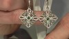 Boucles d'oreilles en argent et Diopside de Russie