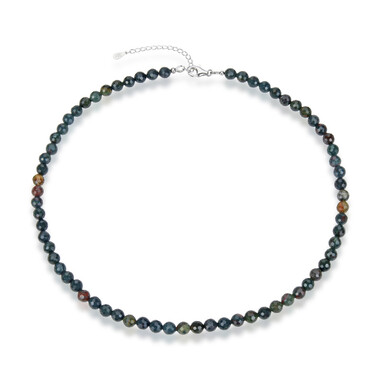 Collana in argento con Eliotropio