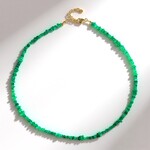 Collana in argento con Opale Verde dell'Etiopia