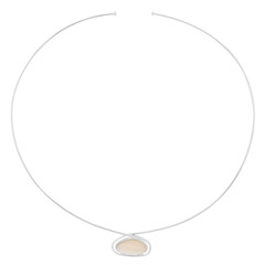 Collana girocollo in argento con Madreperla