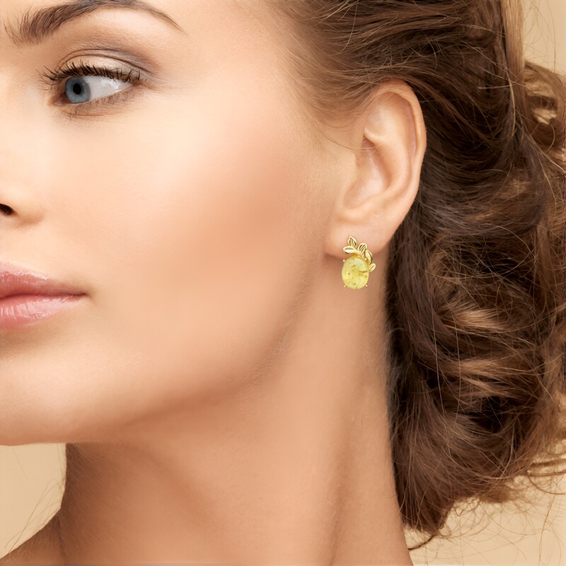 Lemon Baltic Amber Silver Earrings (dagen)