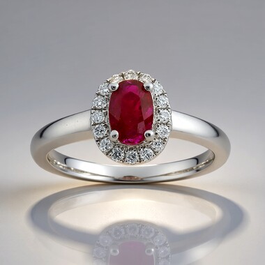 10K AAA Mozambique Ruby Gold Ring